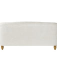 Cream Velvet Tufted Sofa - From Where -
