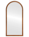 Crescent Wooden Beveled Wall Mirror - From Where -