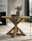Cross - Buck Base Dining Table - From Where -