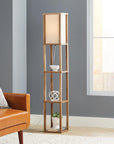 Crossmill Shelf Modern Floor Lamp - From Where -