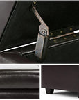 Cube Leather Storage Ottoman - From Where -