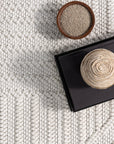 Sisile Zen Garden Tasseled Rug | Off White