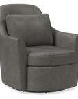 Dallas Leather Swivel Chair - From Where -
