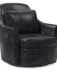 Dallas Leather Swivel Chair - From Where -