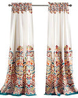 Damask Print Bohemian Style Curtain - From Where -