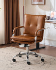 Dareece Leather Task Chair - From Where -