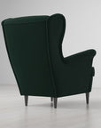Dark Green Wing Chair - From Where -