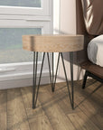 https://www.walmart.com/ip/DecMode-16-x-19-Brown-Wood-Accent-Table-with-Black-Metal-Hairpin-Legs-1-Piece/364505633
