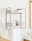 Deco Curve Metal Wall Shelves - From Where -
