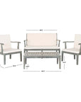 Del Mar 4 - Piece Outdoor Set - From Where -