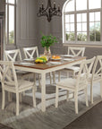Deral 7 - Piece Solid Wood Dining Set - From Where -