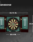 Derbyshire Dart Board Cabinet Set - From Where -