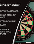 Derbyshire Dart Board Cabinet Set - From Where -