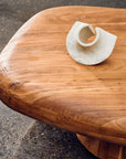 Derrico 46" Acacia Wood Coffee Table - From Where -