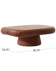 Derrico 46" Acacia Wood Coffee Table - From Where -
