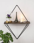 Diamond Spruce Accent Shelf - From Where -