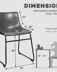 Dining Chairs with Metal Leg (Set of 2) - From Where -