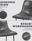 Dining Chairs with Metal Leg (Set of 2) - From Where -