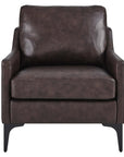 District Leather Accent Chair - From Where -