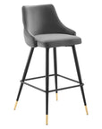 Doris Velvet Barstools - From Where -