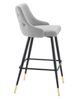 Doris Velvet Barstools - From Where -