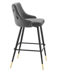 Doris Velvet Barstools - From Where -