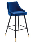 Doris Velvet Barstools - From Where -
