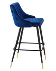 Doris Velvet Barstools - From Where -