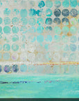 "Dots On Silver" Wrapped Canvas - From Where -