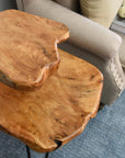 Double - Deck Solid Wood Coffee Table - From Where -