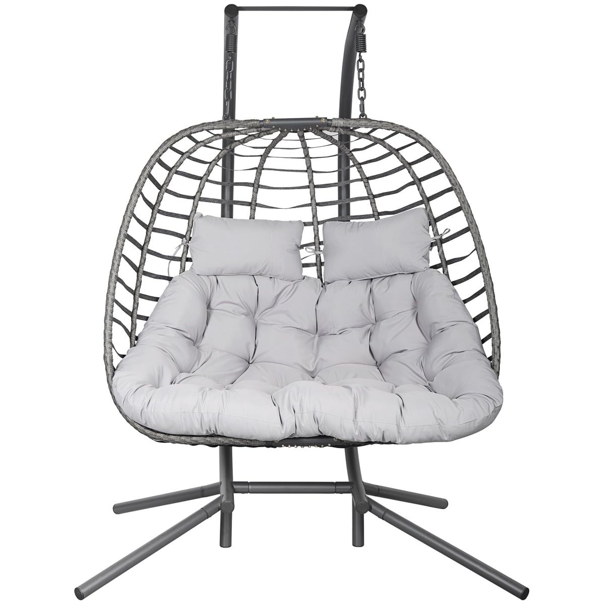 Double Egg Chair With Standnull