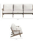 Saratoga Outdoor Teak Sofa