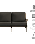 Saratoga Outdoor Teak Sofa
