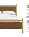 Ginny Vegan Leather Platform Bed Frame