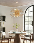 Mid-Century 12-Light Starburst Chandelier