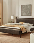Ginny Vegan Leather Platform Bed Frame