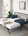 Metal Daybed with Pop Up Trundle Bed