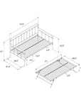Metal Daybed with Pop Up Trundle Bed