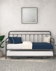 Metal Daybed with Pop Up Trundle Bed