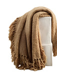 Dreamy Handwoven Fringe Throw - From Where -