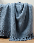 Dreamy Handwoven Fringe Throw - From Where -