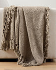 Dreamy Handwoven Fringe Throw - From Where -