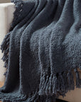 Dreamy Handwoven Fringe Throw - From Where -