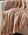 Dreamy Handwoven Fringe Throw - From Where -