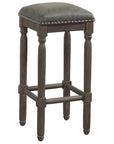 Driftwood Gray Backless Bar Stool - From Where -