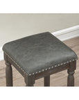 Driftwood Gray Backless Bar Stool - From Where -