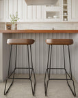 Dumas 30" Solid Wood Barstool (Set of 2) - From Where -