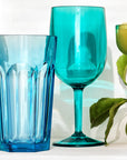 DuraClear® Tritan Outdoor Multicolored Faceted Tumblers, Set of 6 - From Where - Kitchen