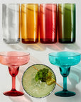 DuraClear® Tritan Outdoor Multicolored Faceted Tumblers, Set of 6 - From Where - Kitchen
