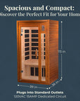 Dynamic Home Sauna with Infrared Lighting - From Where -